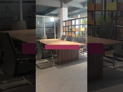 Klassischer Konferenztisch aus Holz für 10 Personen