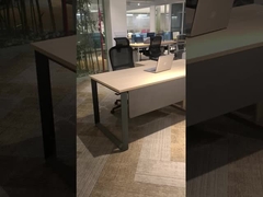 L-förmige Schreibtisch für Geschäftsleiter mit Seitenschrank