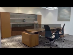 Holz L-förmiger Schreibtisch