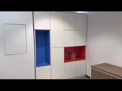 BESTON Möbel Weißes Schließfach Holz Schließfächer Chef Schreibtisch Bücherschrank