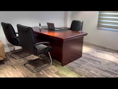 BESTON Möbel Executive Lackplatte L-förmiger Schreibtisch für Führungskräfte