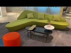 BESTON V-förmiges Büro-Lounge-Sofa, bequemer Stoff für Büroräume