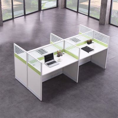 Kabinen-Büro-Arbeitsplatz-Schreibtische Call Center 2400 mm 4-Personen-Arbeitsplatz-Tisch