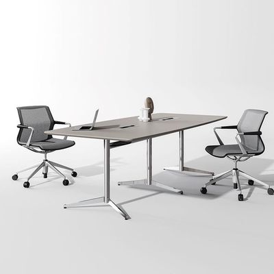 Konferenztisch-Set für 4 Personen, Melamin, B 1800 mm, schmutzabweisend