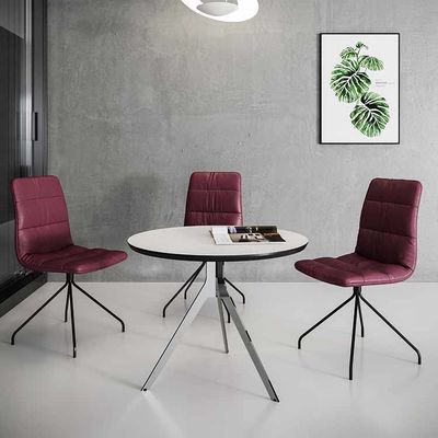Runder Konferenztisch, W600 mm, kleiner Besprechungstisch aus Holz mit Y-förmigem Bein