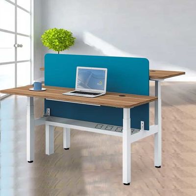 Verstellbarer Arbeitstisch für 2 Personen, elektrischer Sitz-Steh-Schreibtisch, automatisches Heben