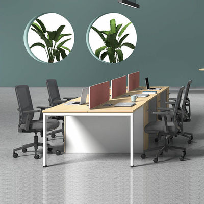 Holztischarbeitsplatz Modularer offener Personalarbeitsplatz für Coworking-Bereiche