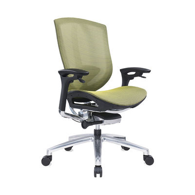Ergonomischer grüner PU-Liftharms Hochrücken Netz Computerbürostuhl