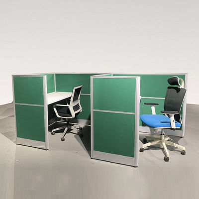 Grüne Aluminium-Computer-Büro-Partition Arbeitsplatz Computer-Tisch