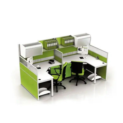 Grün Modular 2 4 6 Personen Büro-Arbeitsplätze Schreibtisch mit Oberschrank