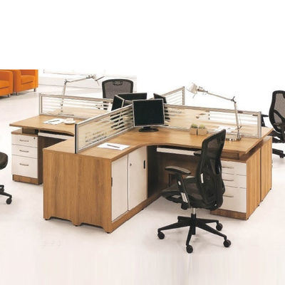 Klassische Schlafzimmer-Büro-Trenntisch Modular 4-Sitzer-Arbeitsplatz