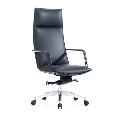 Moderne Bürostühle aus schwarzem Leder Boss Drehcomputer Büromöbel aus Leder