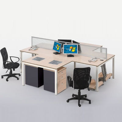 Modulare Büromöbel aus MDF für 4 Personen