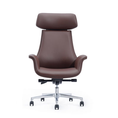 Brauner Ergonomischer Hebestuhl Drehleder Liegestuhl