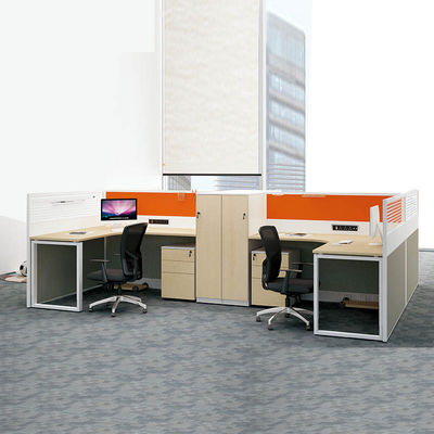 Gelb 4 Personen Call Center Schlafzimmer Büro Arbeitsplatz Schreibtische