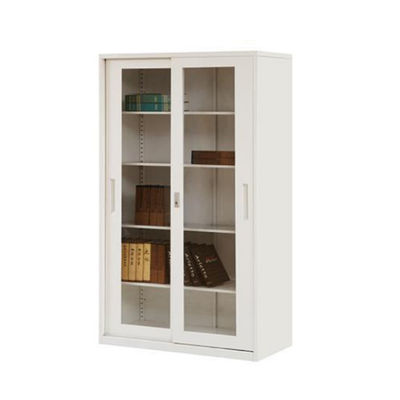 2 Glasschiebetür Stahl Datei Schrank Metall-Speicher Schrank