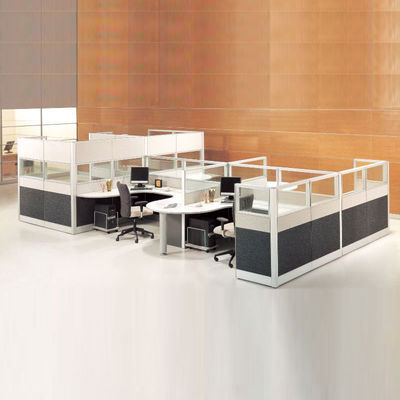 Bürokabine Arbeitsplatz Datenschutzbildschirm Trennwand Schreibtisch Set