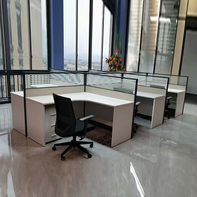 Öffnen Büro Mitarbeiter Arbeitsplätze Modular Glasbildschirm Arbeitsplätze Schreibtisch