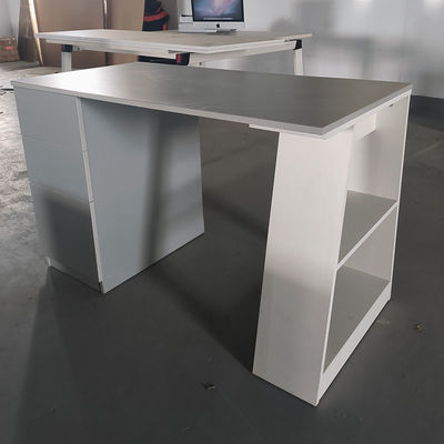 Home Office Holz-Studientisch Studenten-Computer-Tisch mit Schränken