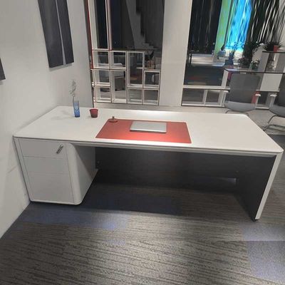 Luxus Weiß Mdf CEO Ergonomische Executive Manager Schreibtisch mit Schubladen