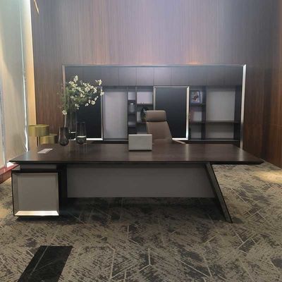 L-Form Executive Desk mit anpassbaren Farben und 3000*2400*760HMM Abmessungen für das Büro des Chefs