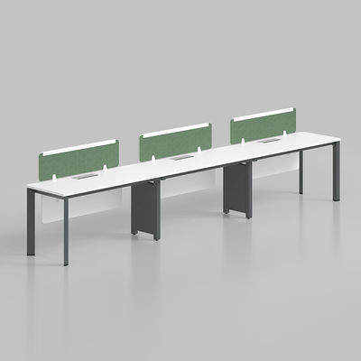 W3600*D1200*H750MM Gerade Büromöbel Modular 6 Sitzplätze Weiß Computer Arbeitsplatz Tisch Schreibtisch