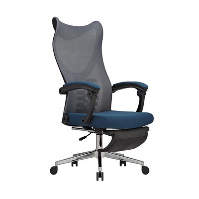 Schwarz-blau-gewebe-netz komfortable büro-stuhl mit armlehne.