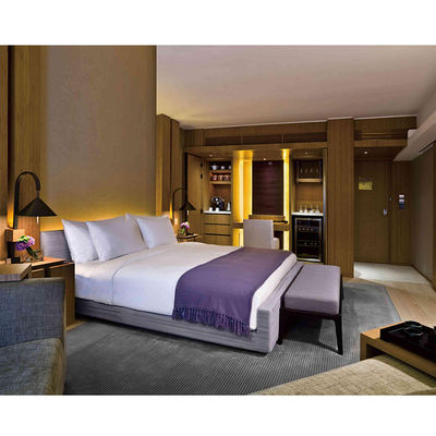 Maßgeschneiderte Hotelapartment-Möbelprojekt 5-Sterne-Hotel-Schlafzimmer-Sets für den kompletten Raum