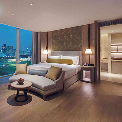 Maßgeschneiderte King Size Villa Hotel Holz Schlafzimmer Möbel Set Lösung