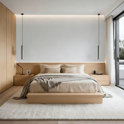 Großhandel Luxus Hotel Schlafzimmer Möbel Set Holz 5 Sterne Hotel Bett Mit Nachttisch